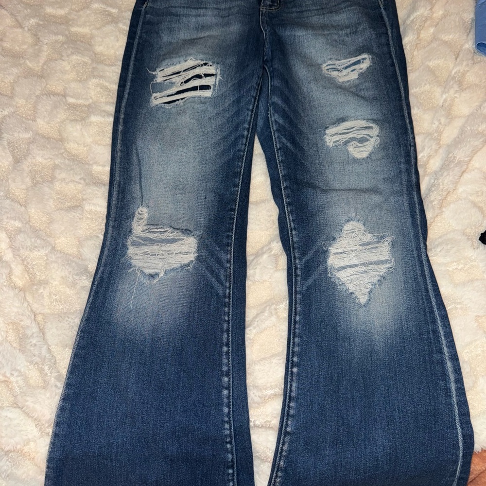 Distressed Blue Women's Jeans